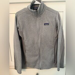 Patagonia Light Gray Zip-Up Fleece